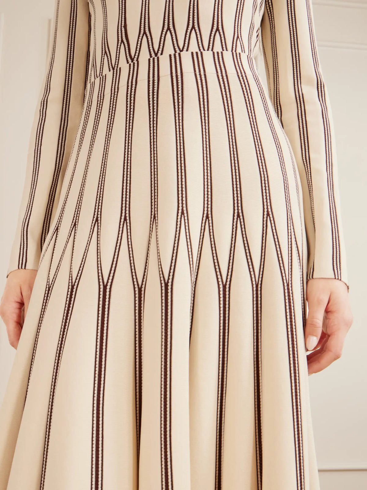 Zimmermann Valiant Striped Knitted Midi Skirt