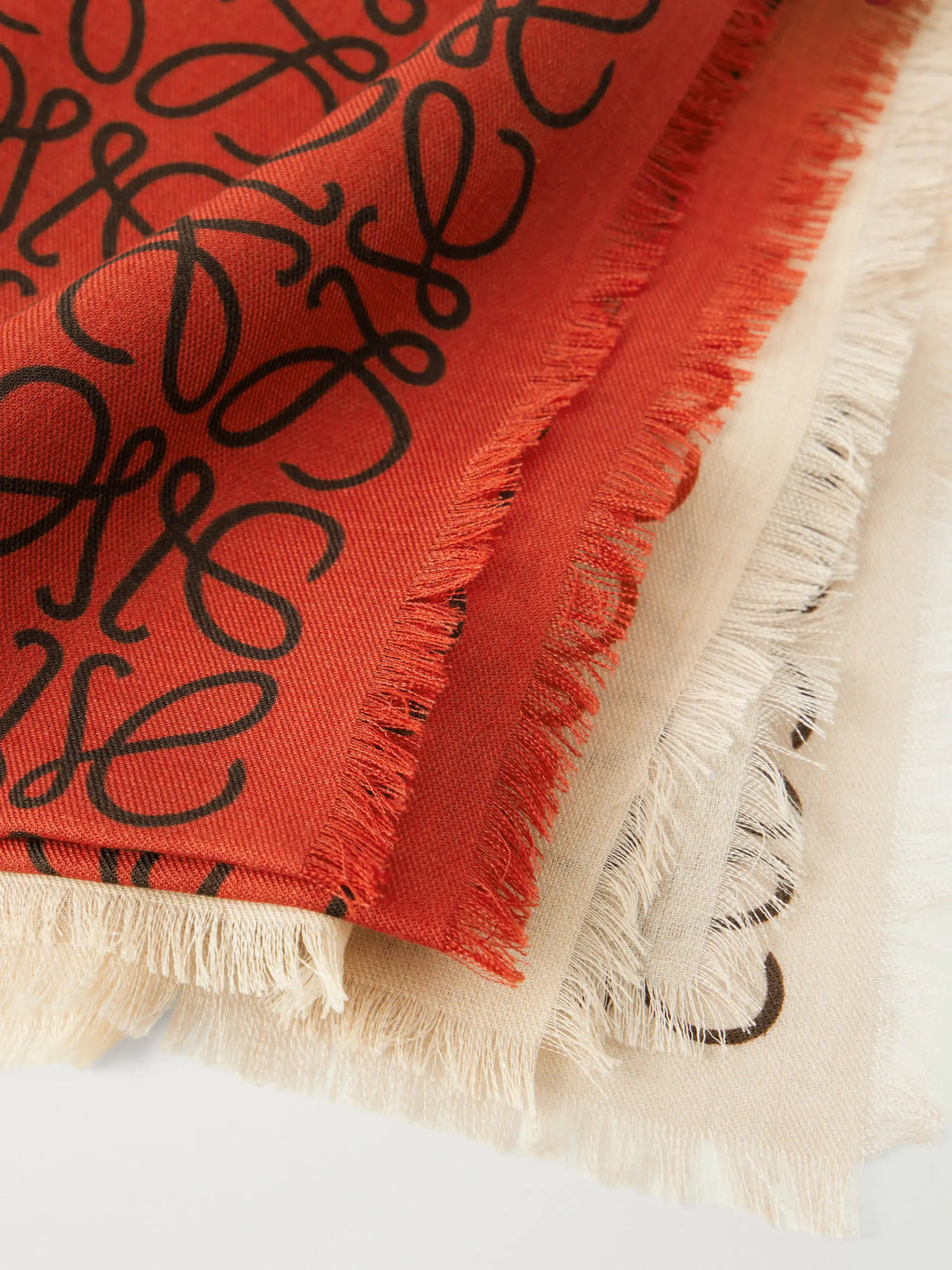 Anagram-intarsia Wool, Silk And Cashmere-blend Scarf