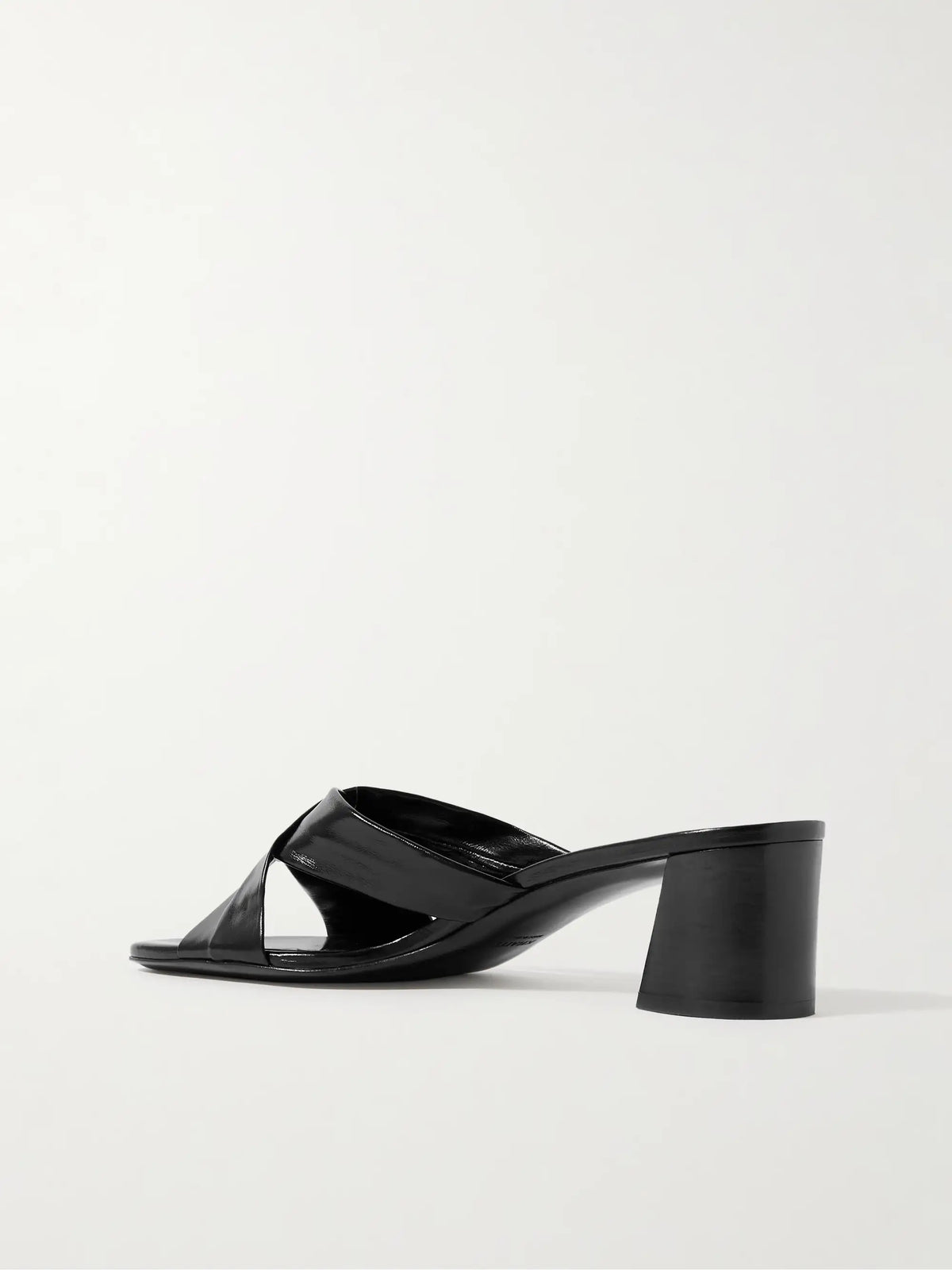 Liria Glossed-leather Mules