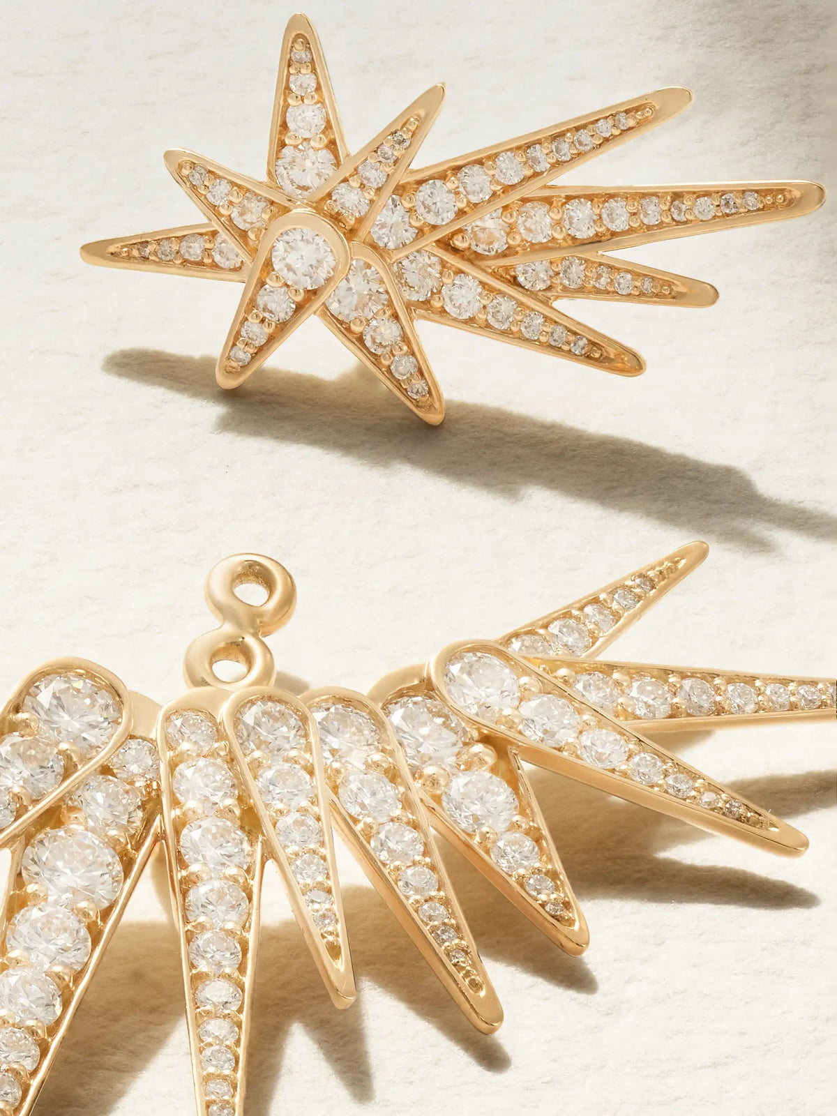 Funky Shooting Stars 18-karat Gold Diamond Single Earring