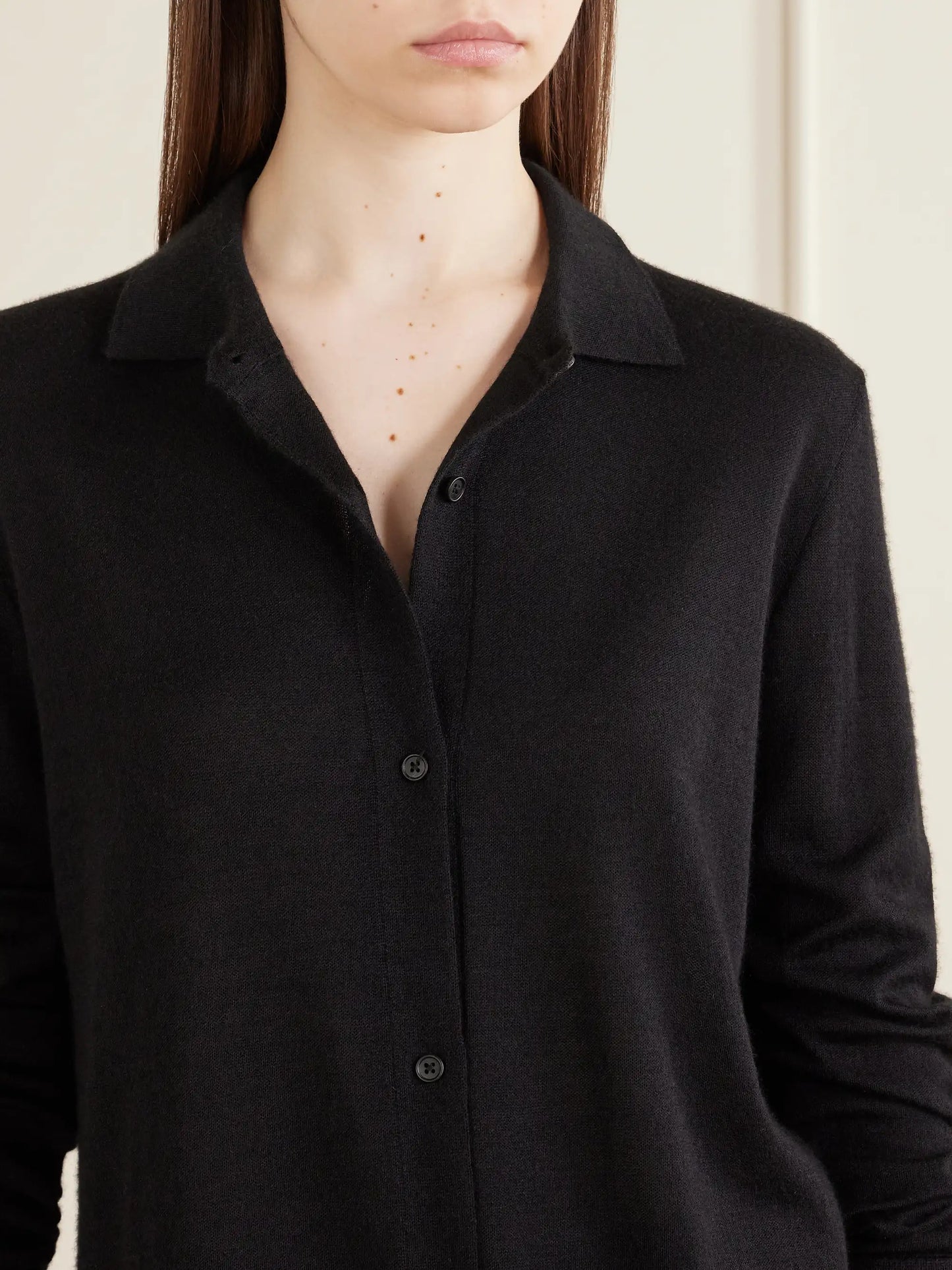 Ocari Cashmere And Silk-blend Polo Knit