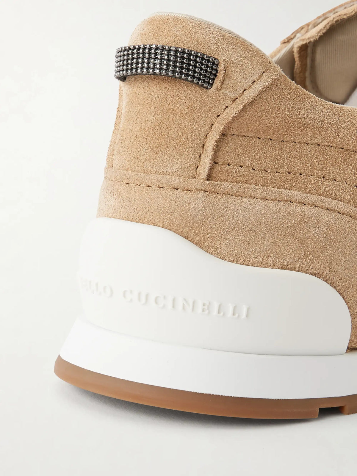 Brunello Cucinelli Embellished Suede Sneakers
