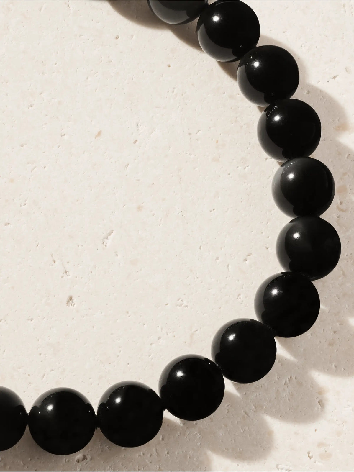 Oracle 14-karat Gold, Onyx And Crystal Necklace