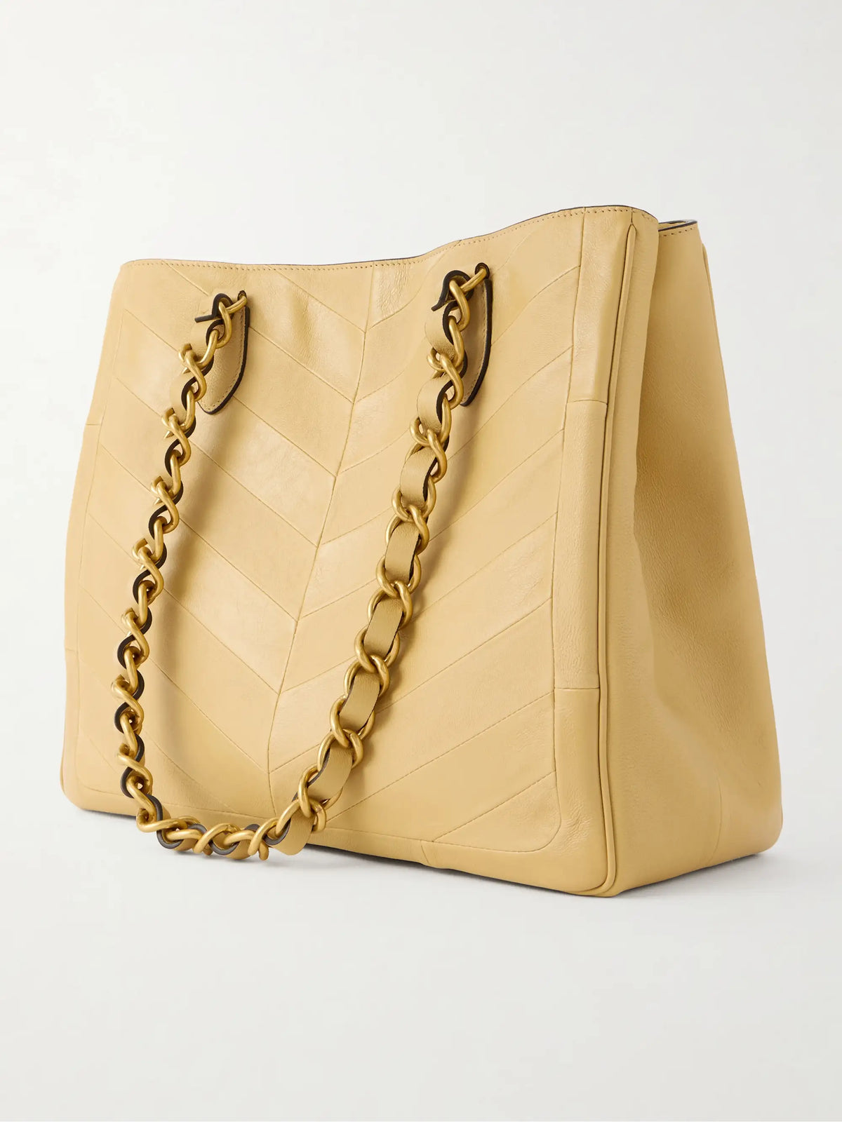 Jean Paneled Leather Tote