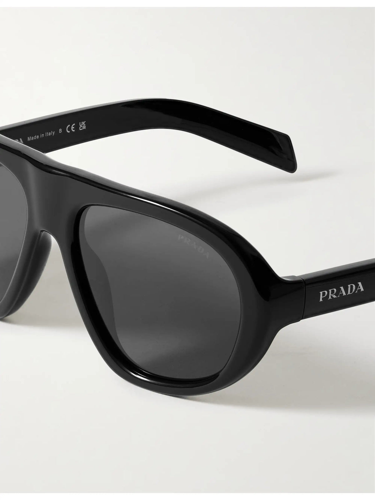 Oversized Aviator-style Acetate Sunglasses