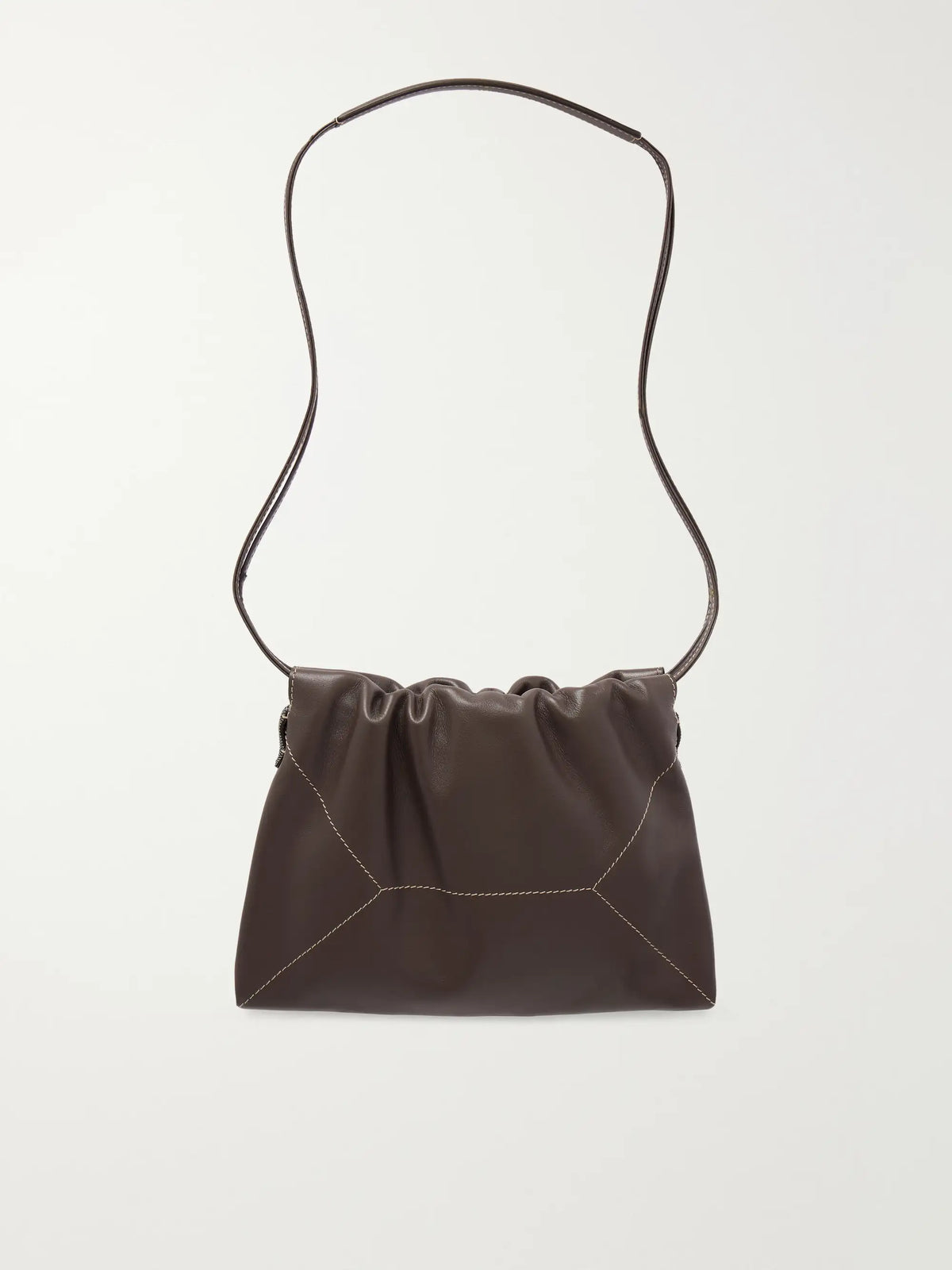 Embellished Leather Shoulder Bag