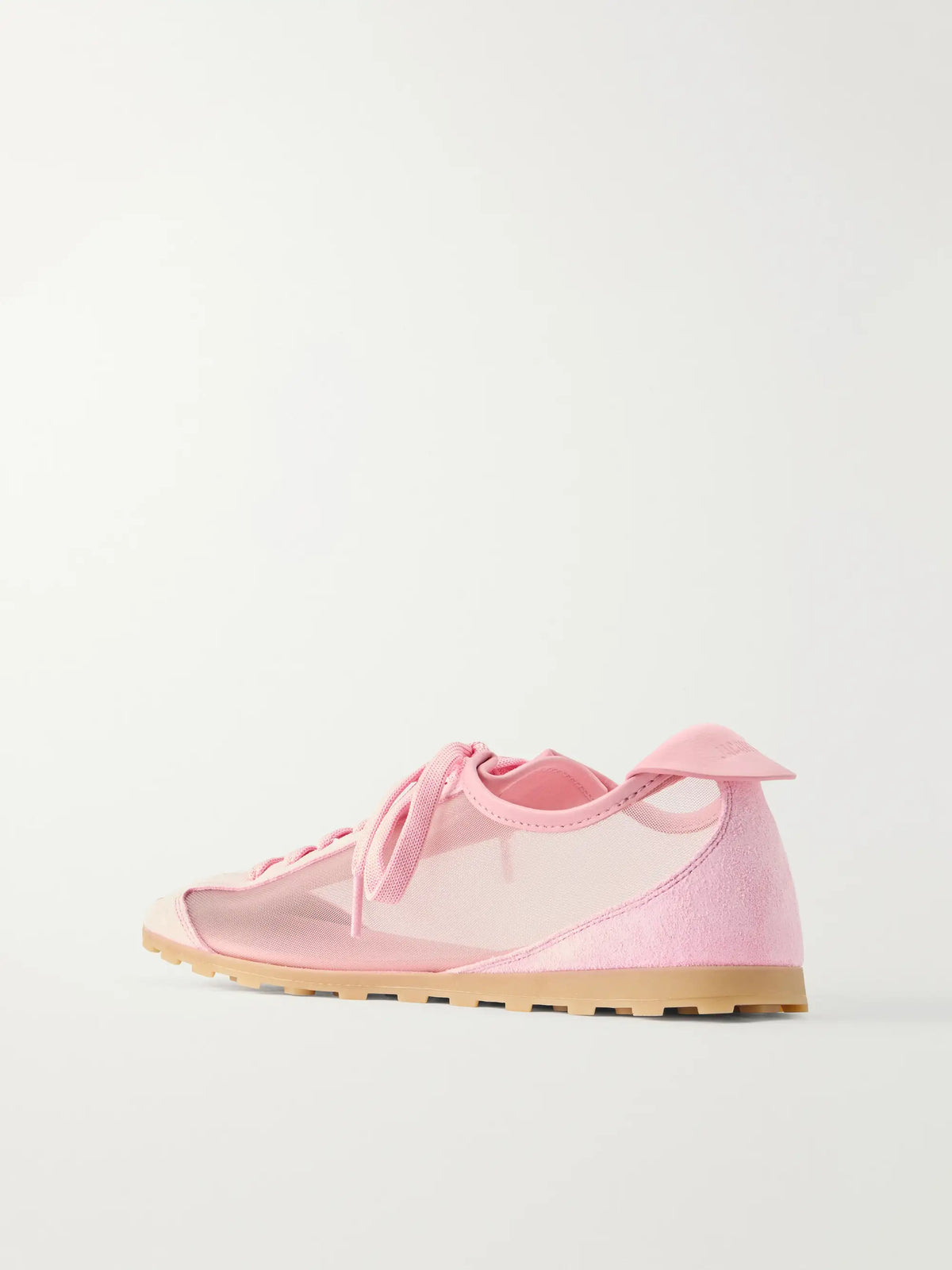 Les Tennis Suede And Leather Trimmed Mesh Sneakers