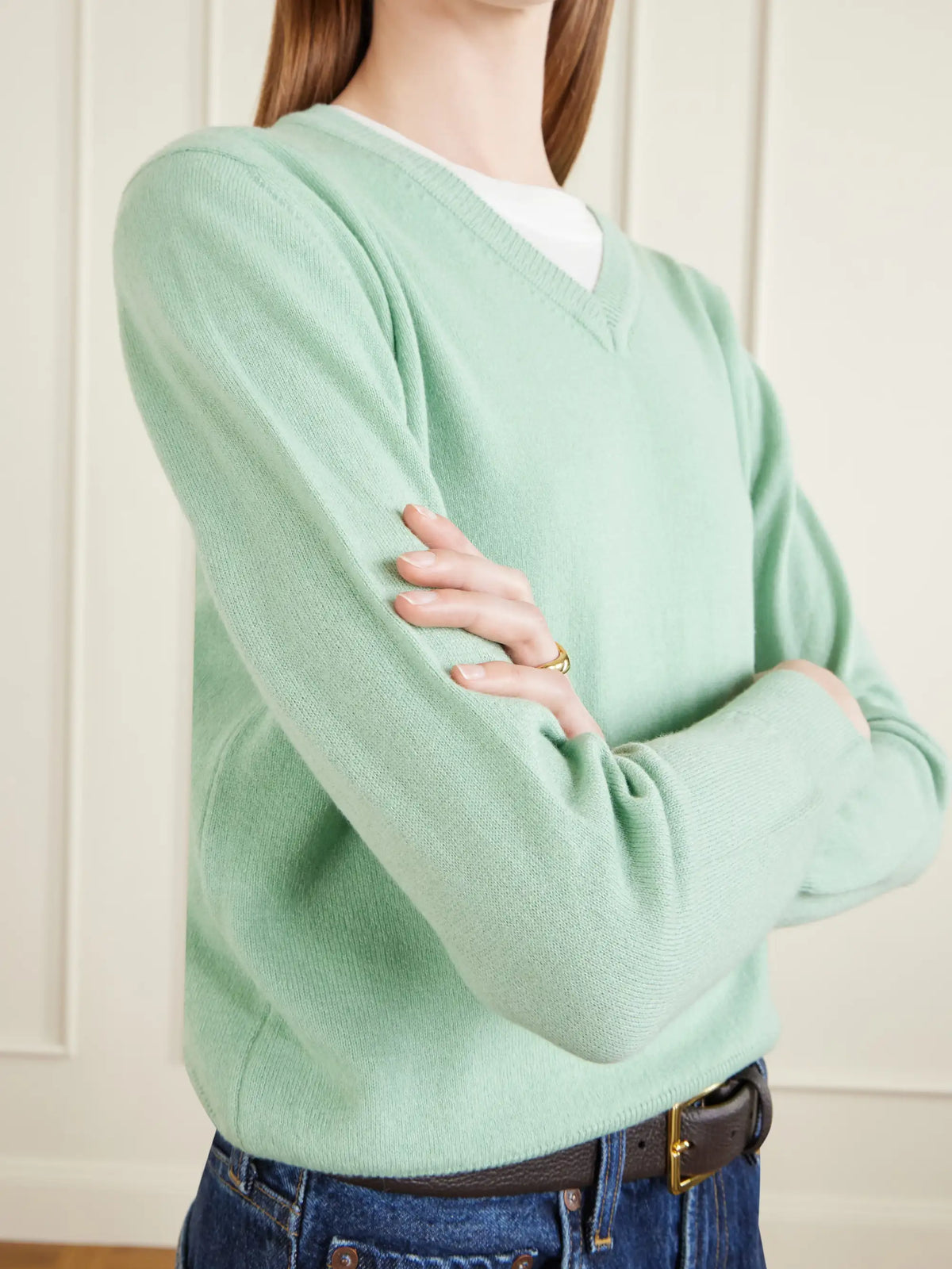 &Daughter Slim Cashmere And Cotton-blend Sweater