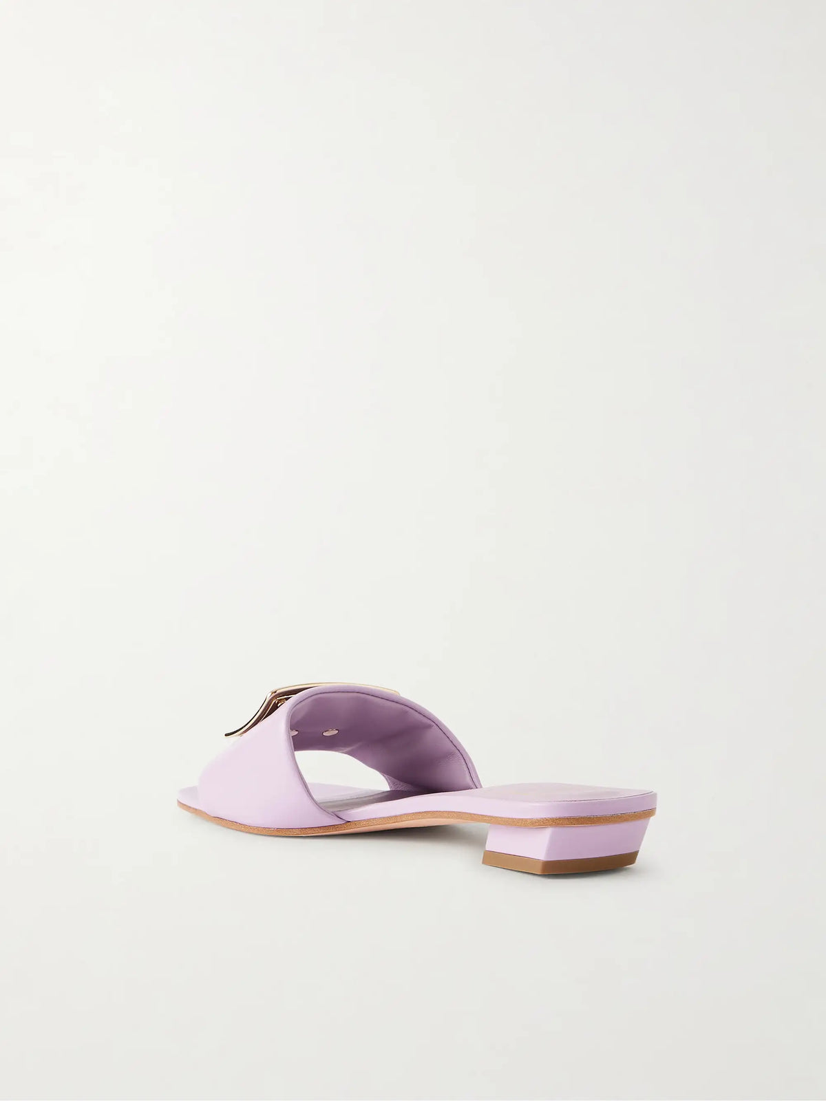 20 Buckled Padded-leather Mules