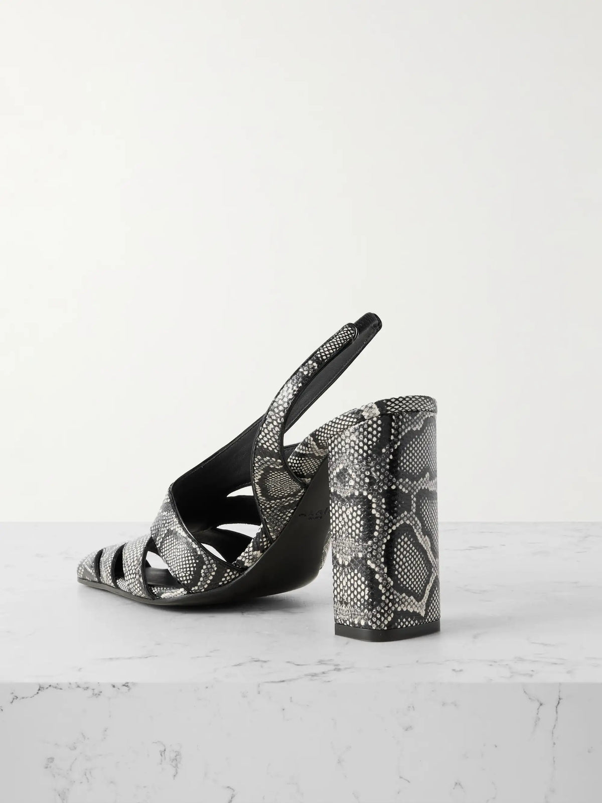90 Snakeskin Slingback Sandals