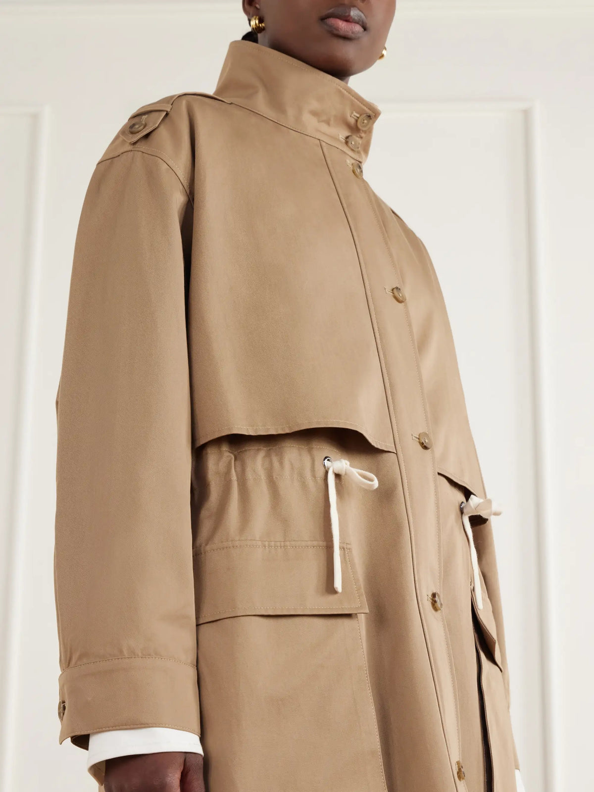 TWP Drawing Conclusions Drawstring Cotton-twill Jacket