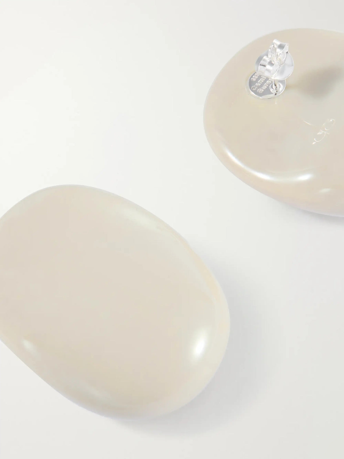 Camille Surault Blowblow Resin And Sterling Silver Earrings