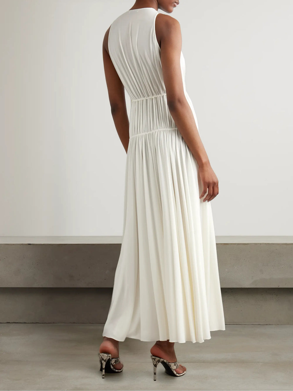 Polo Ralph Lauren Gathered Jersey Maxi Dress