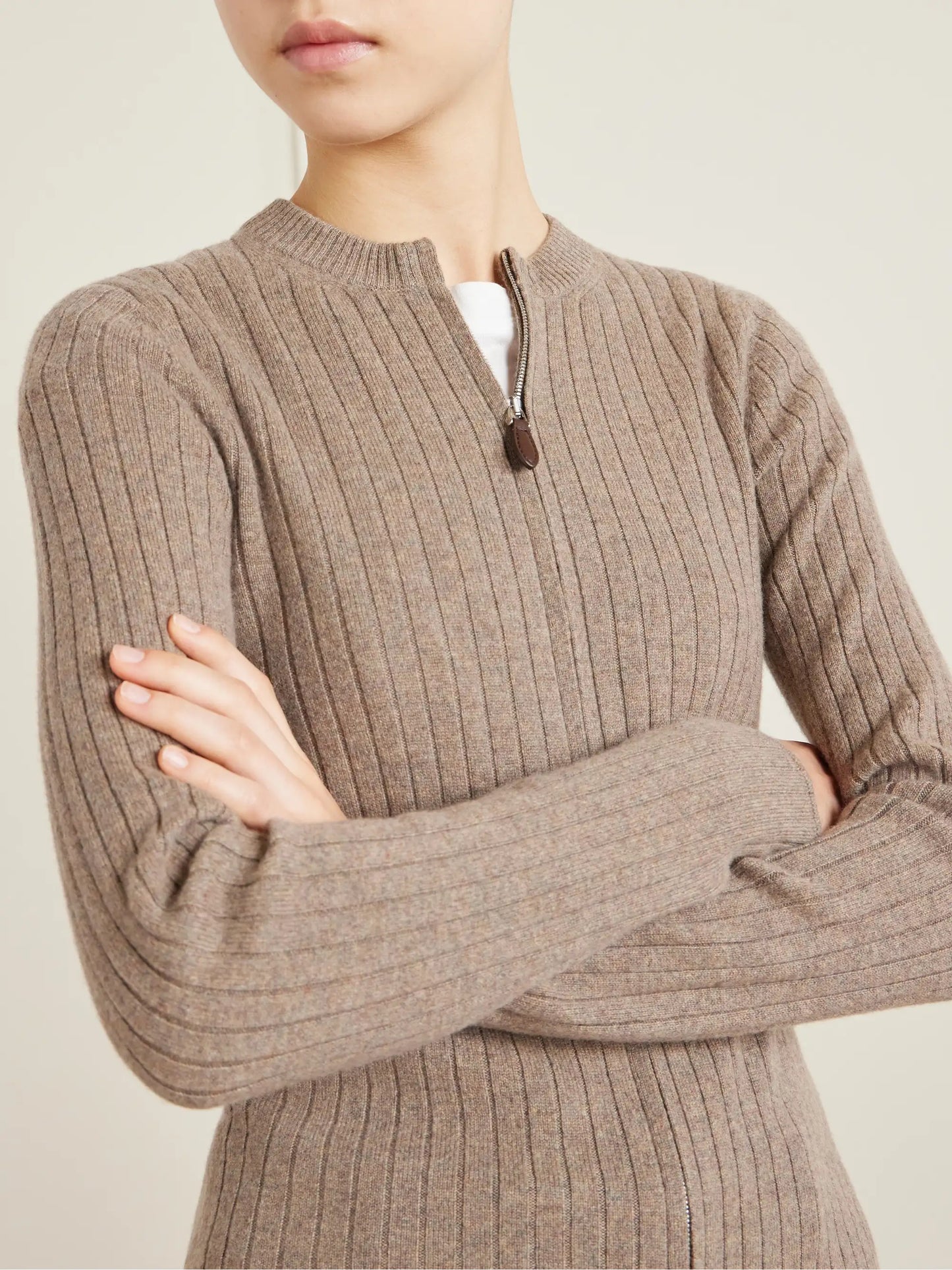 Ribbed Cashmere Cardigan