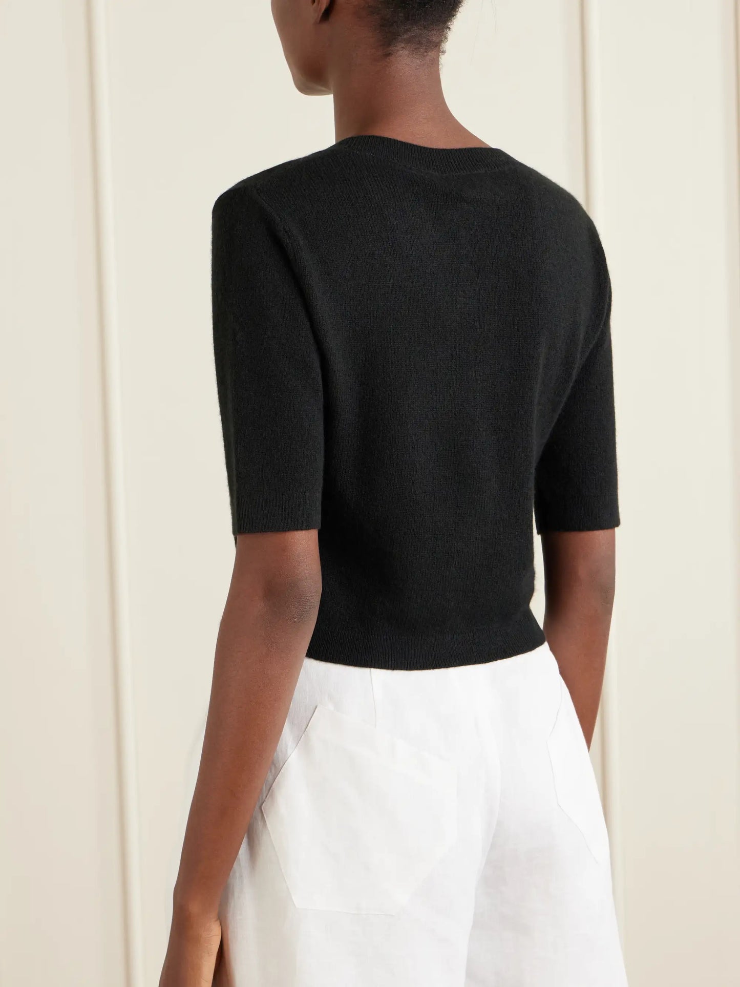 Fano Cropped Cashmere Cardigan