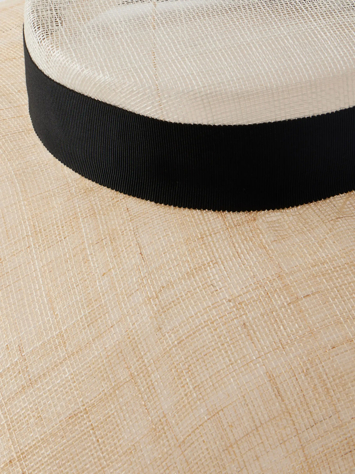 Maris Grosgrain-trimmed Sinamay Sunhat