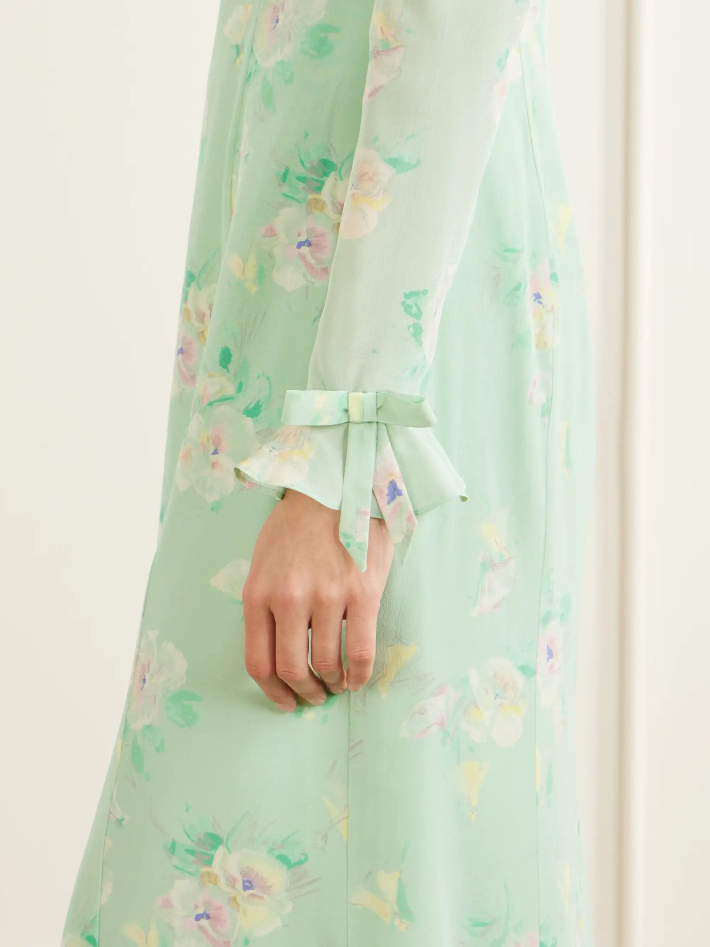 Floral-print Silk Midi Dress