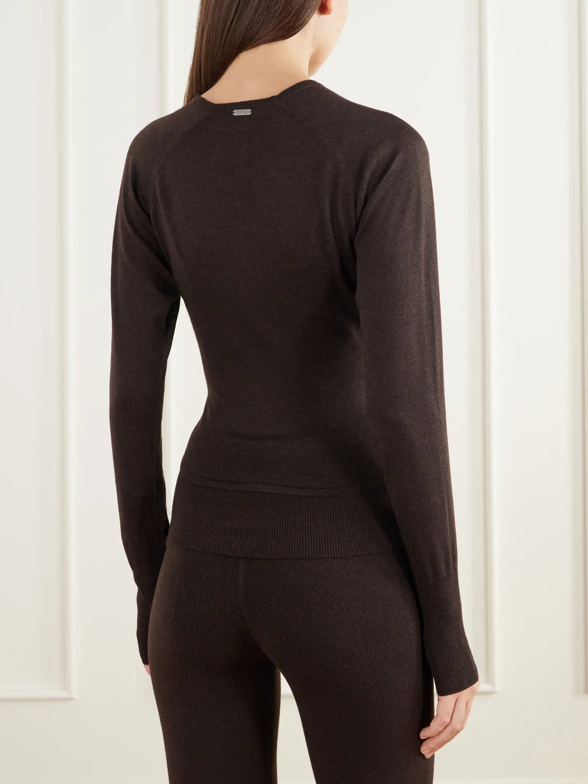 SKIMS Ribbed-knit Wrap Top
