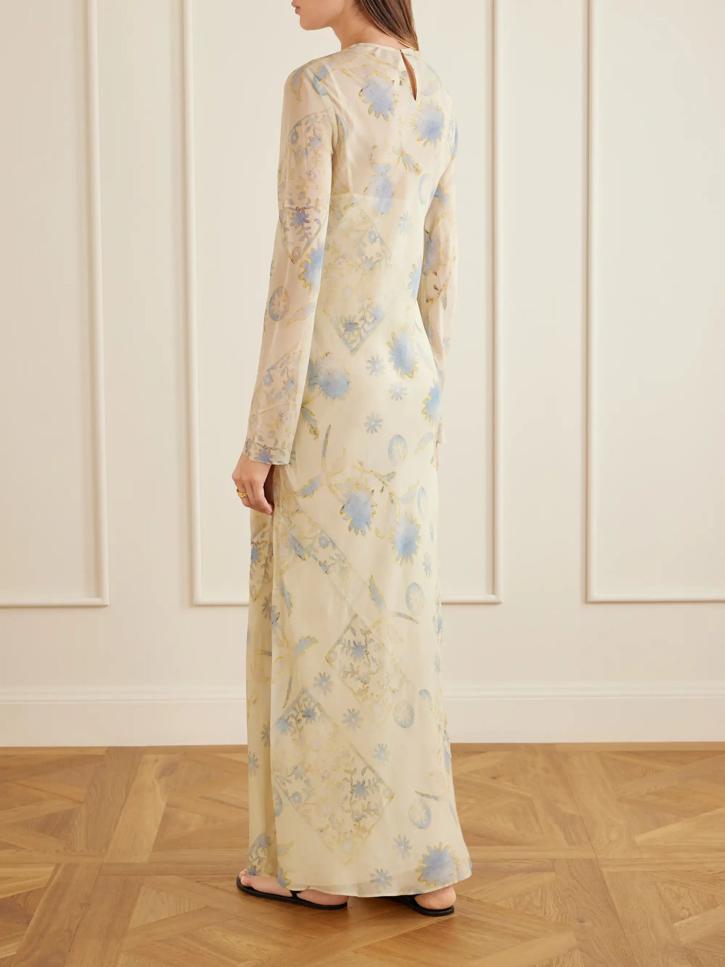 Cecile Floral-print Georgette Maxi Dress
