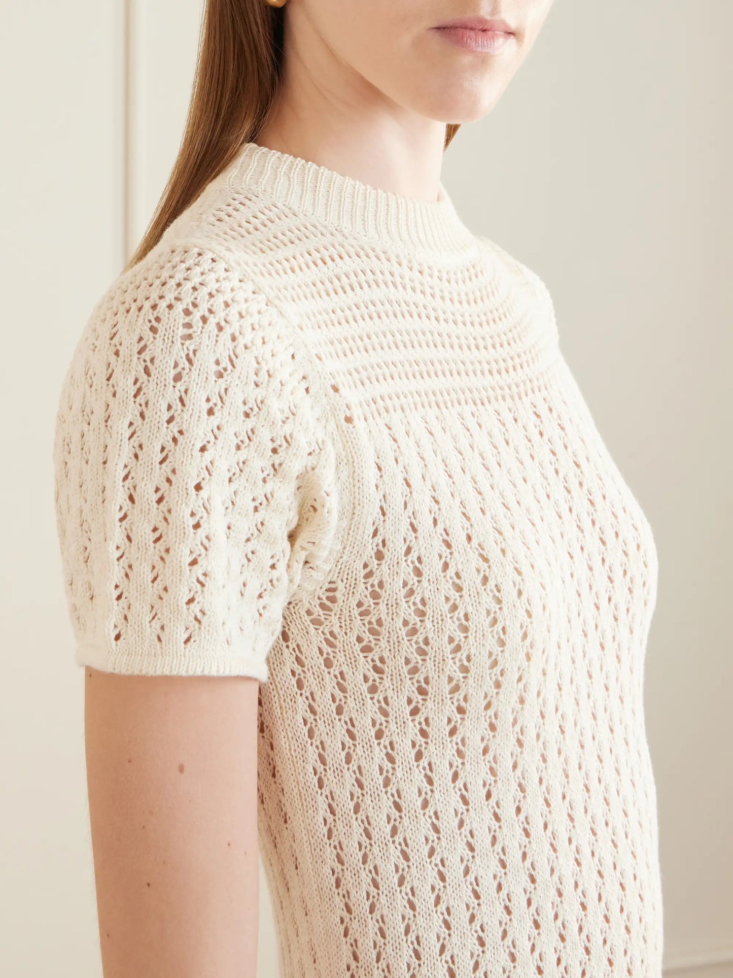 Pallay Open-knit Cotton Maxi Dress