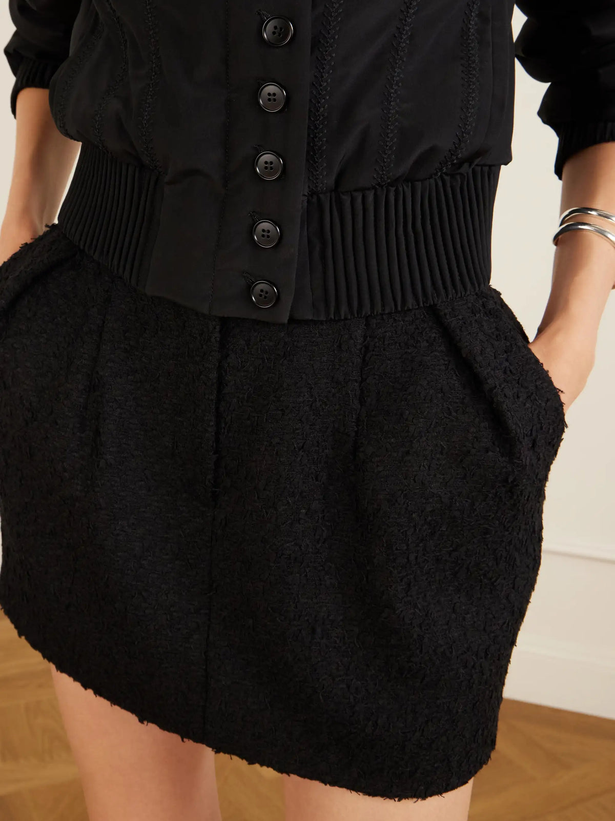 Bouclé Mini Skirt