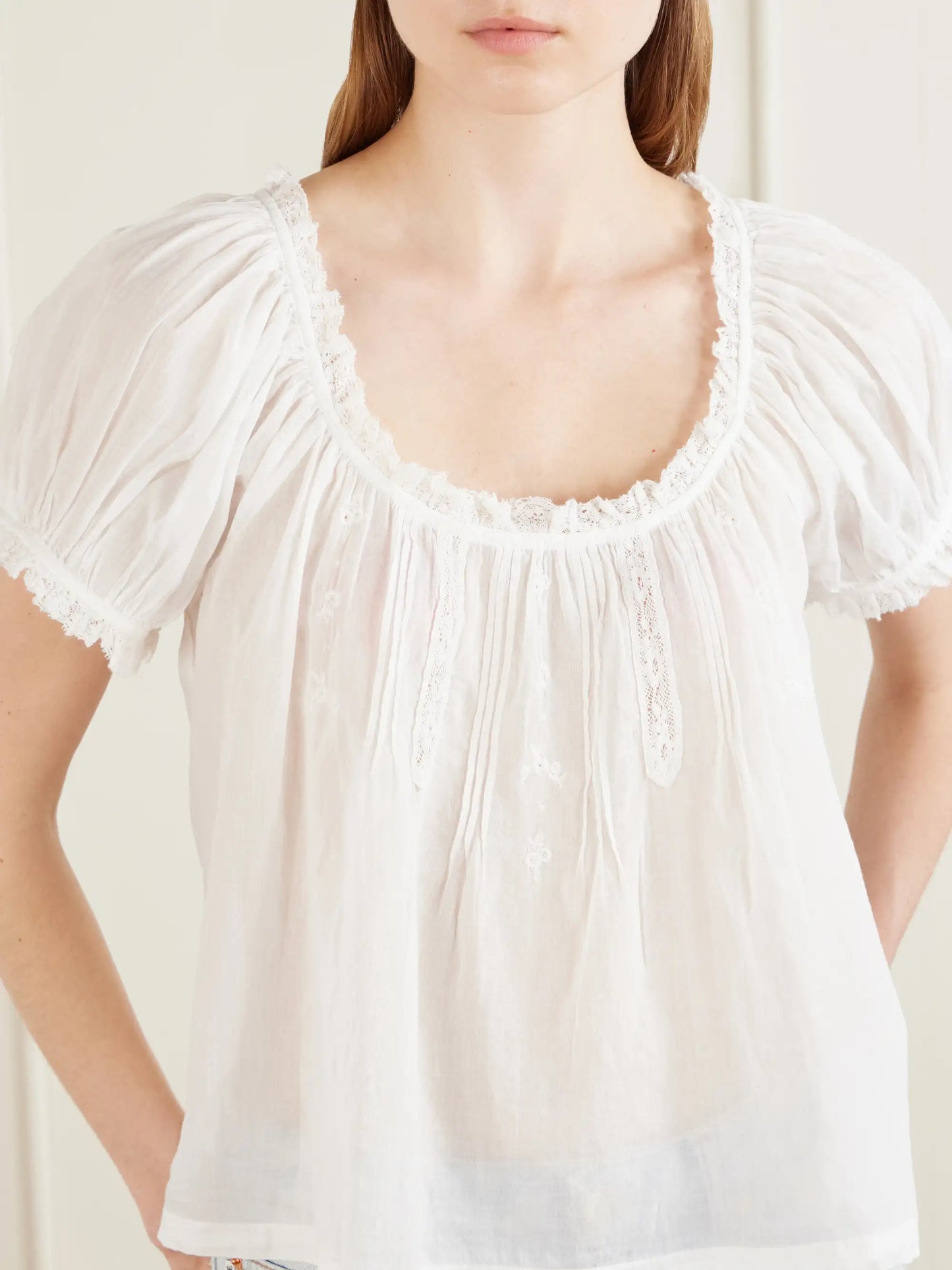 Frederica Organic Cotton-voile Blouse
