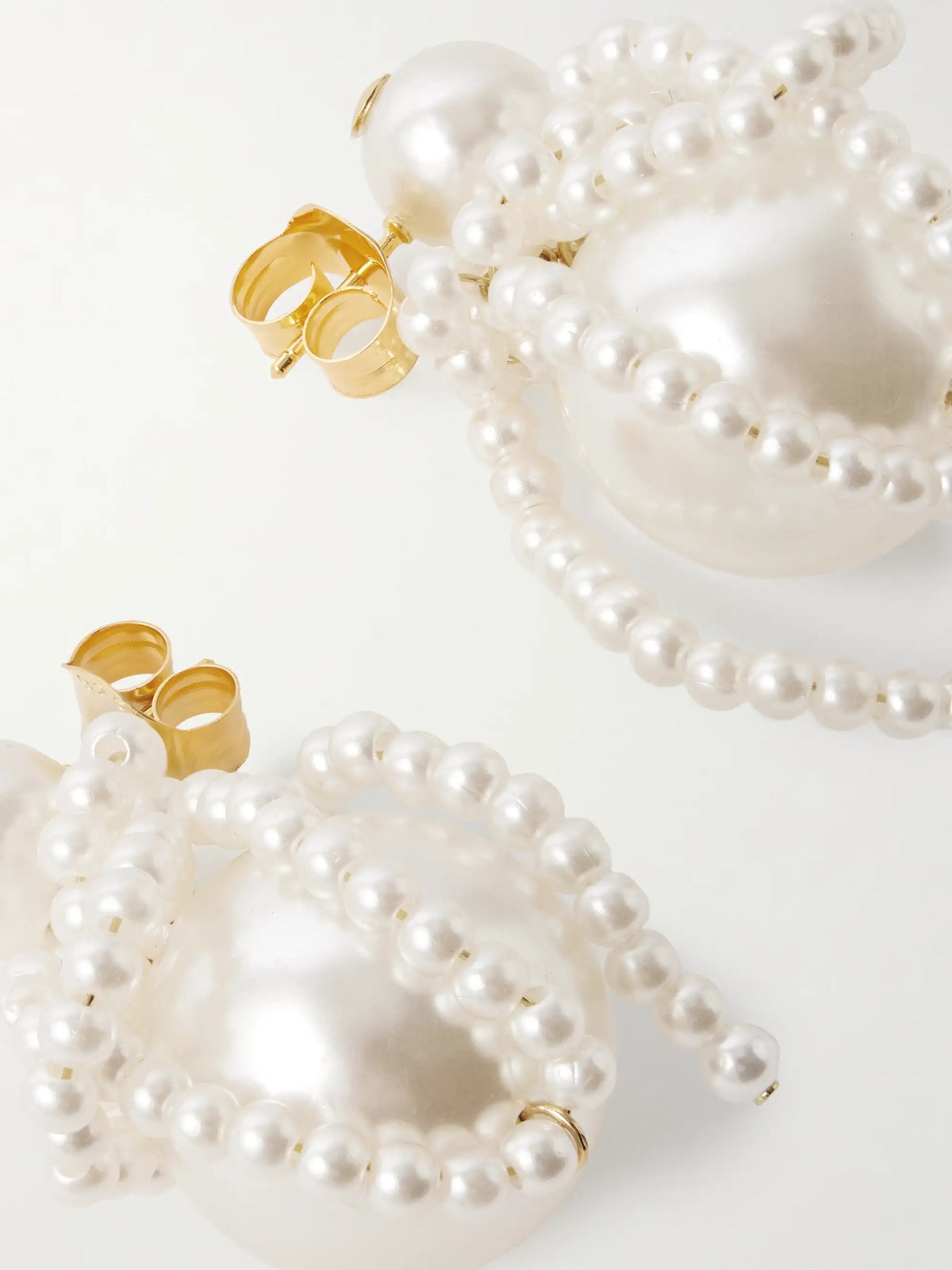 Gold-plated Pearl-like Earrings