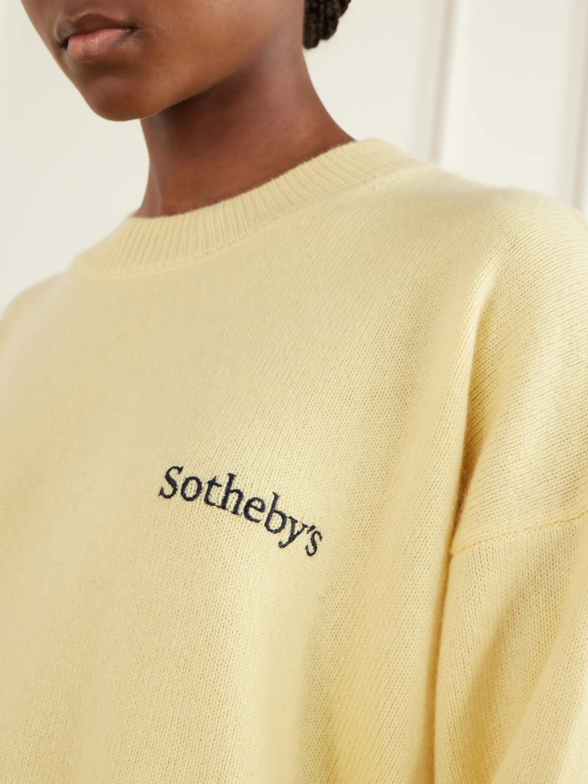 FRAME + Sotheby's Logo-embroidered Cashmere Sweater