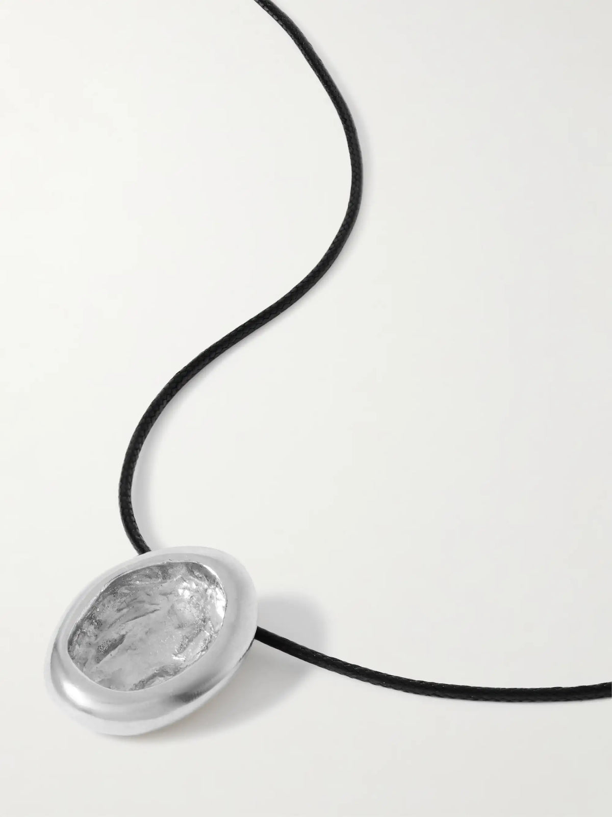 Aesop Sterling Silver And Cord Necklace