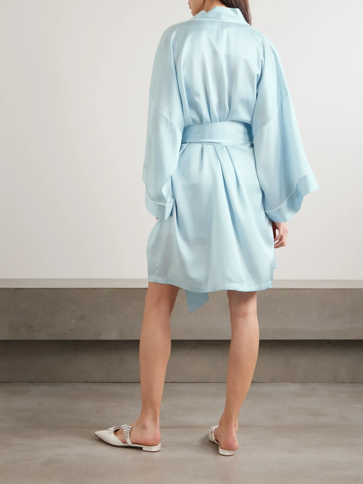 Mimi Silk-satin Robe
