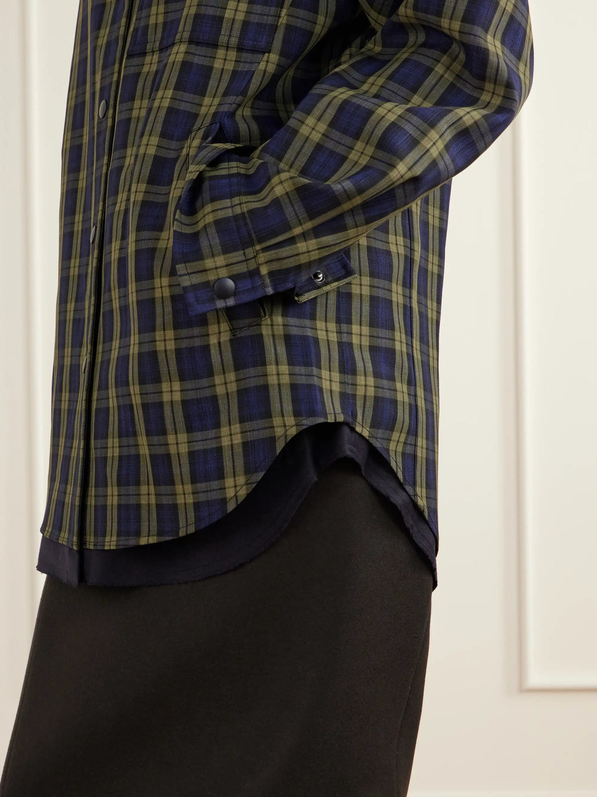 Tibi Checked Shirt Jacket