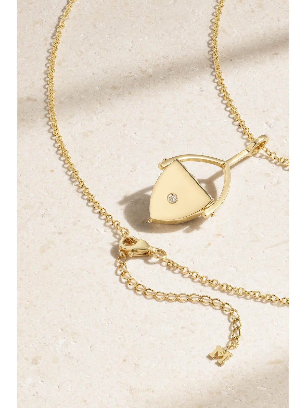 Flip 14-karat Gold, Pearl And Diamond Necklace