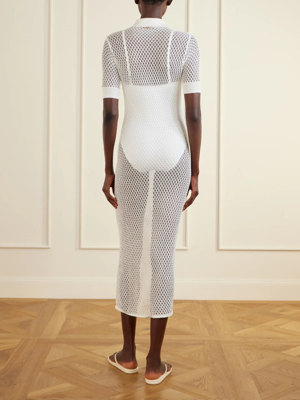Kiki de Montparnasse Crocheted Silk Coverup