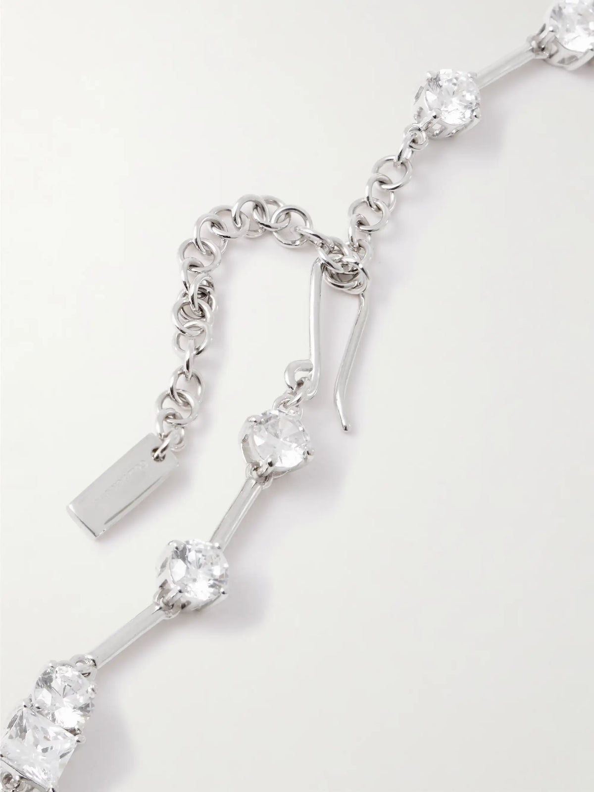 Rhodium-plated Cubic Zirconia Necklace