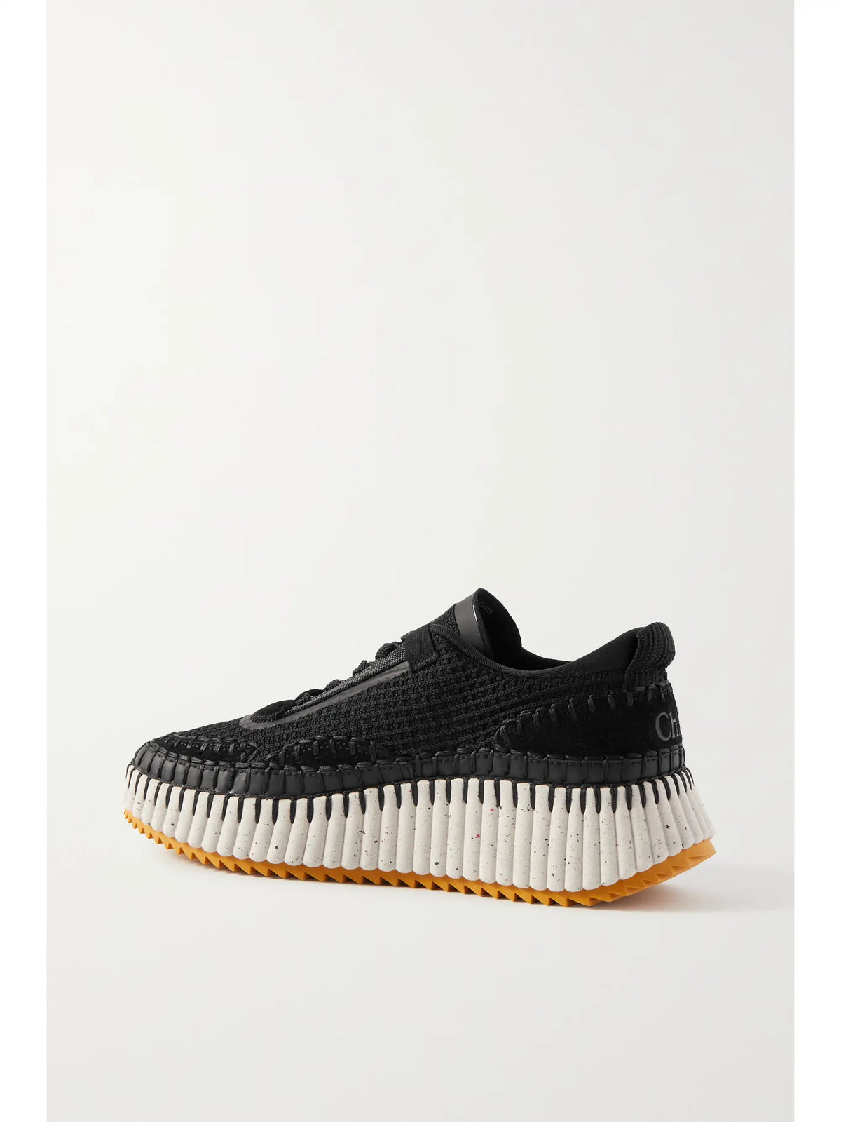 Nama Embroidered Suede And Recycled-mesh Sneakers
