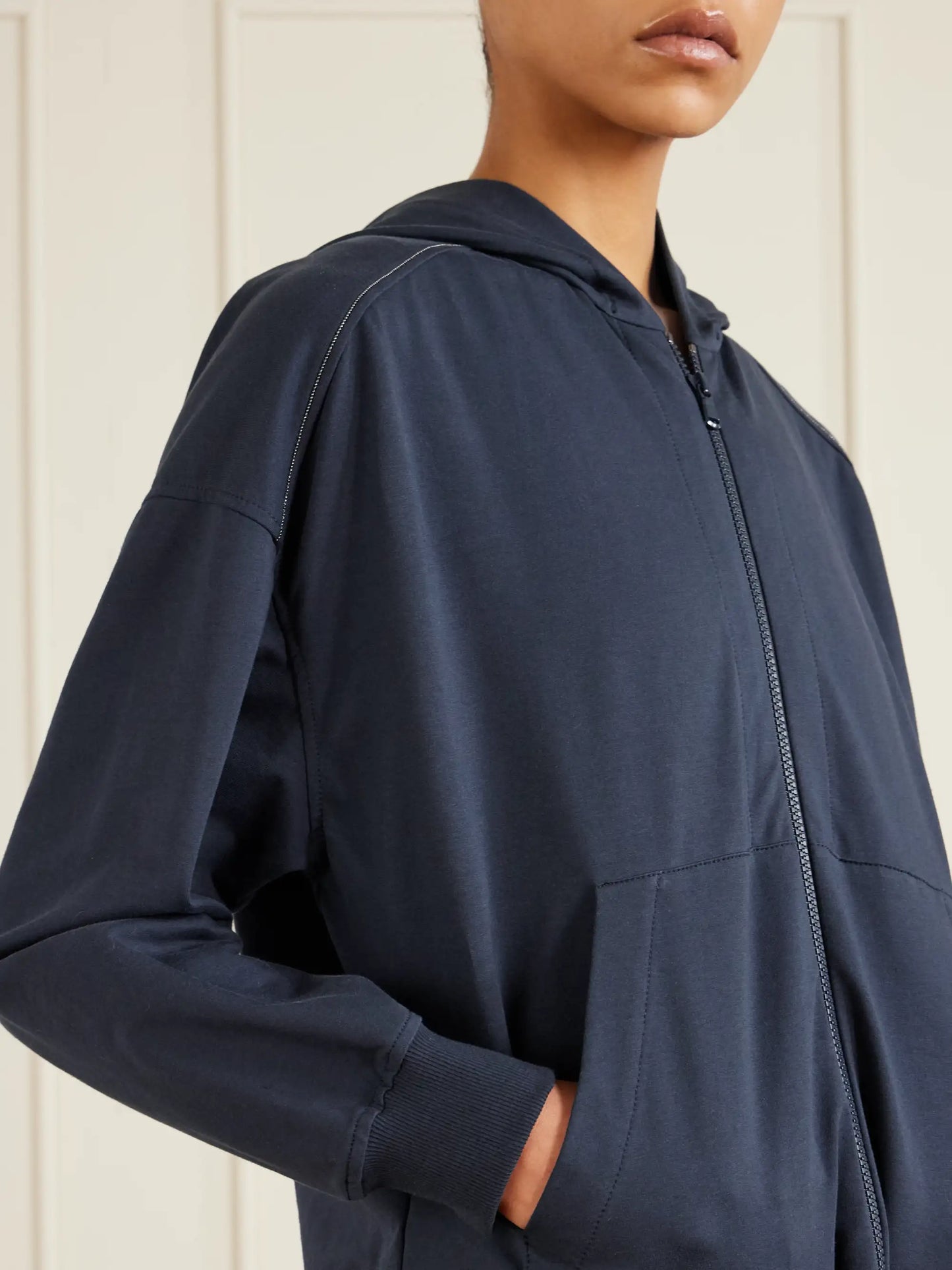 Cotton-blend Jersey Hoodie
