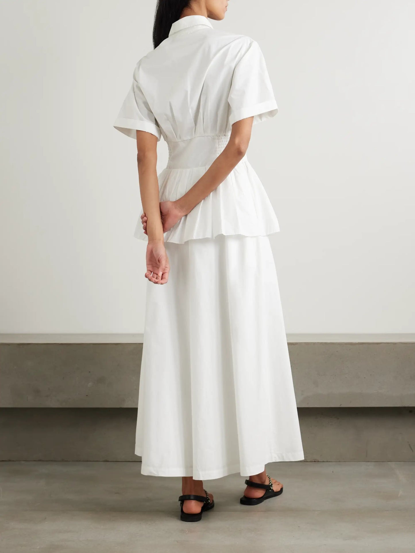 Boogie Woogie Bugle Boy Cotton-poplin Maxi Shirt Dress