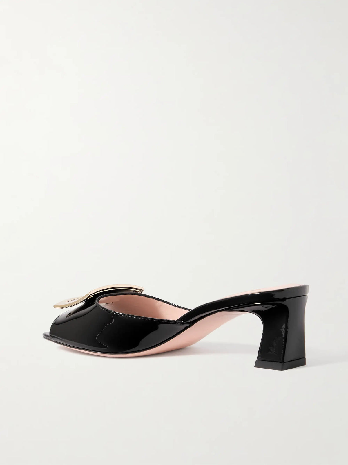 Trompette 45 Embellished Patent-leather Mules