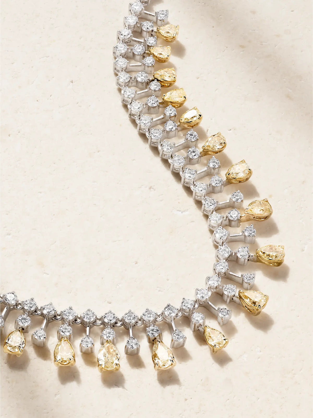 Classic Canary 18-karat White And Yellow Gold Diamond Necklace