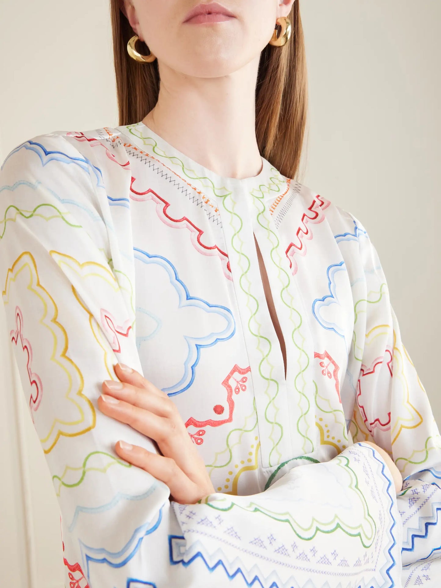 Collins Printed Woven Cover-up