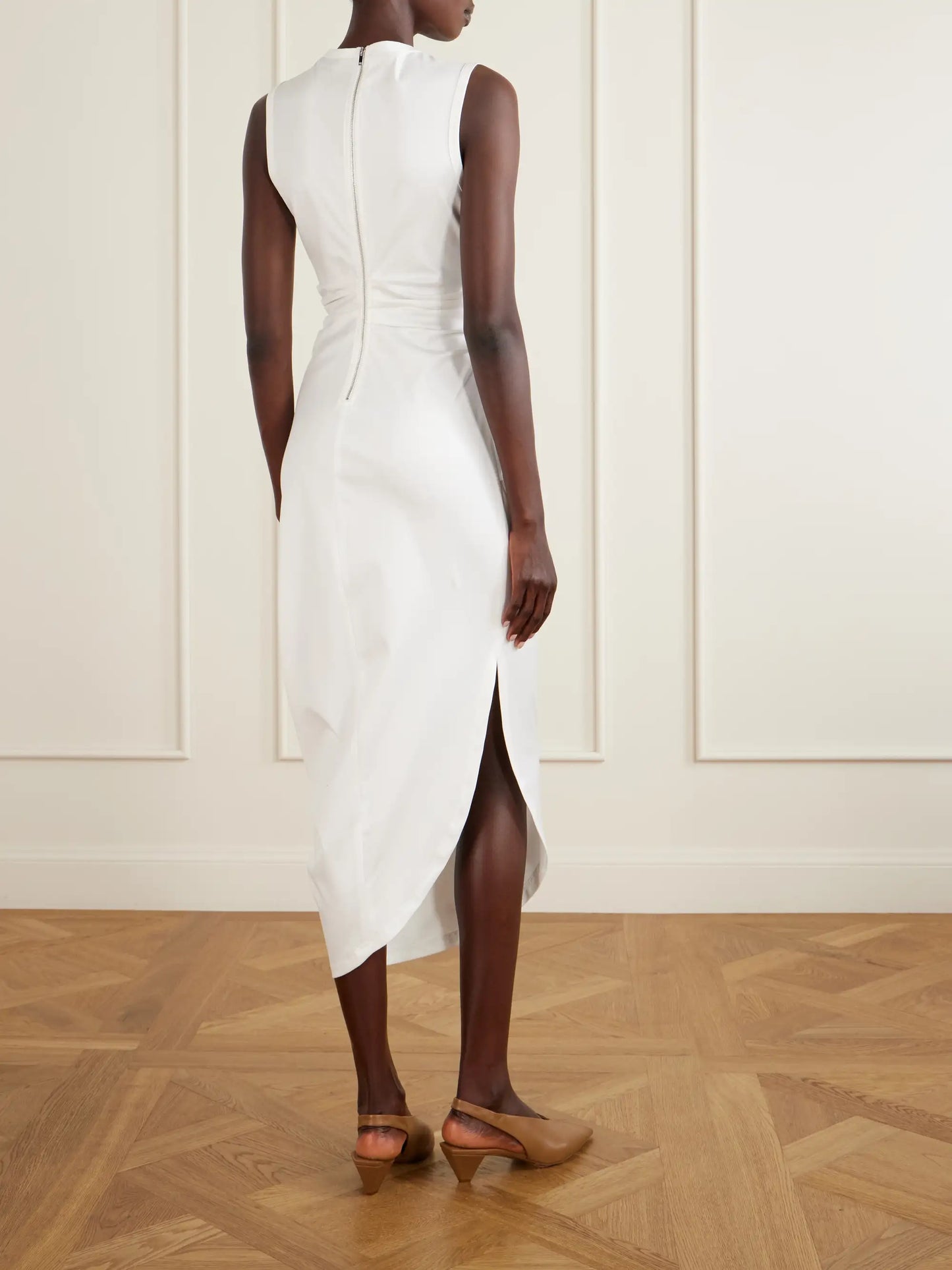 Zafira Cotton-jersey Midi Dress