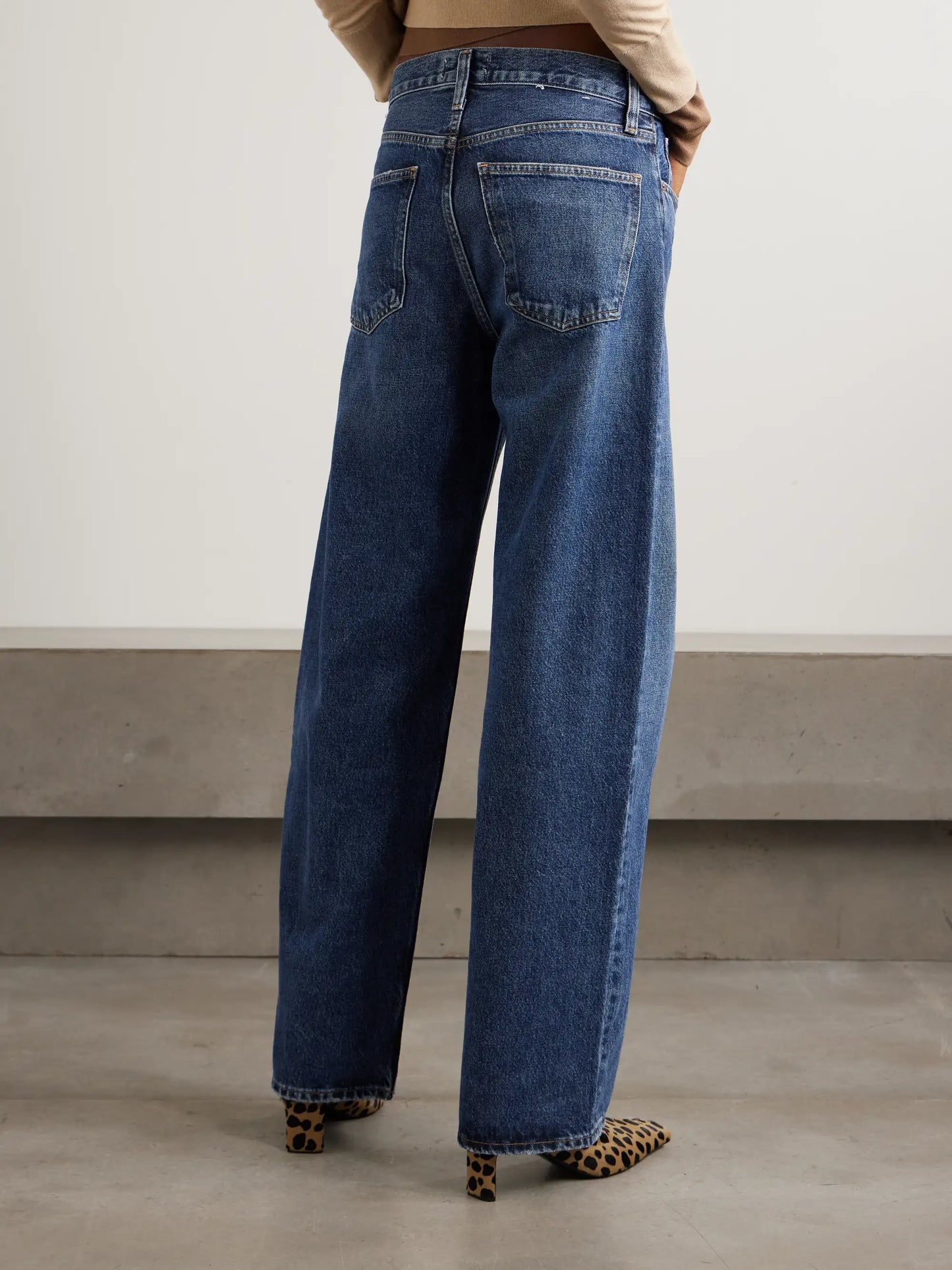 Arc Long High-rise Wide-leg Jeans