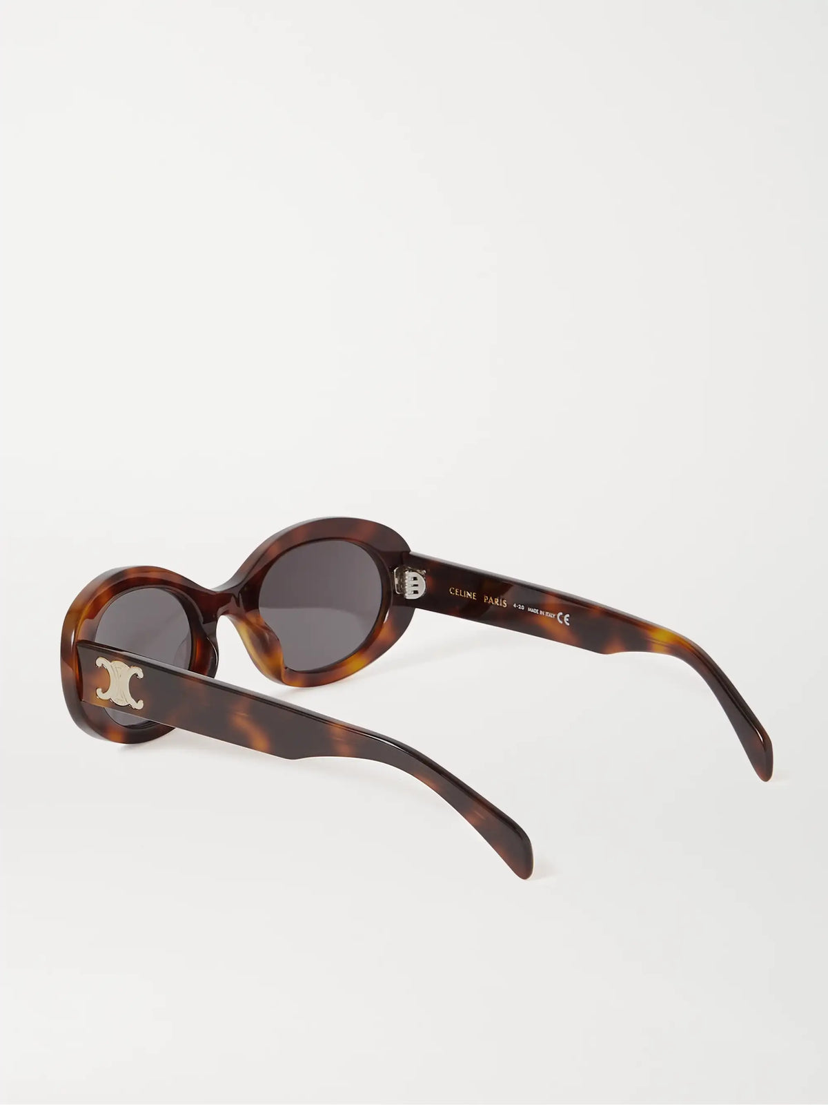 Triomphe Oval-frame Acetate Sunglasses