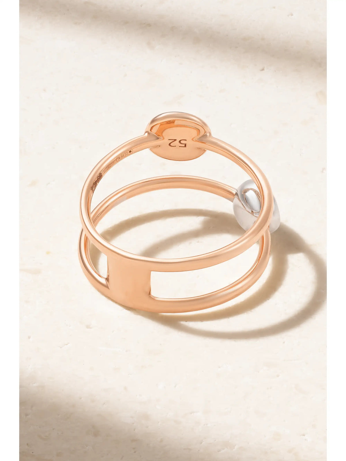 18-karat Rose And White Gold Diamond Ring