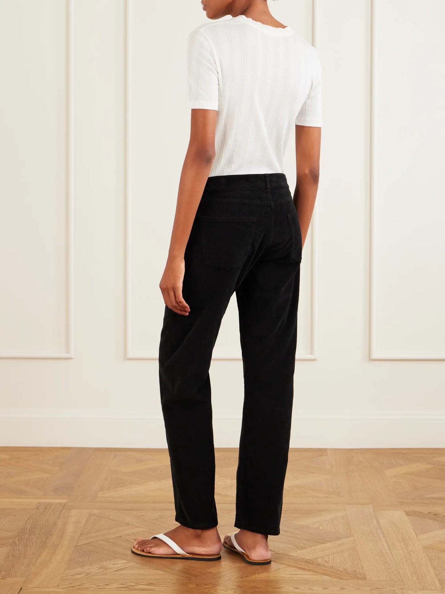 Fima Cotton-blend Corduroy Straight-leg Pants