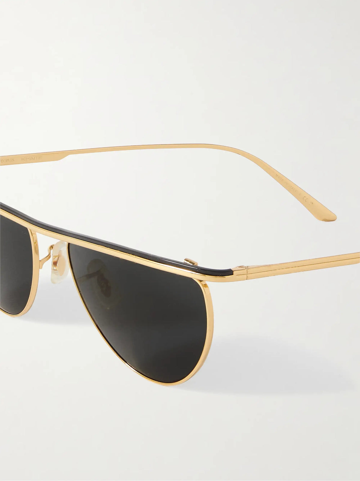 + Khaite 1984c Cat-eye Gold-tone Sunglasses