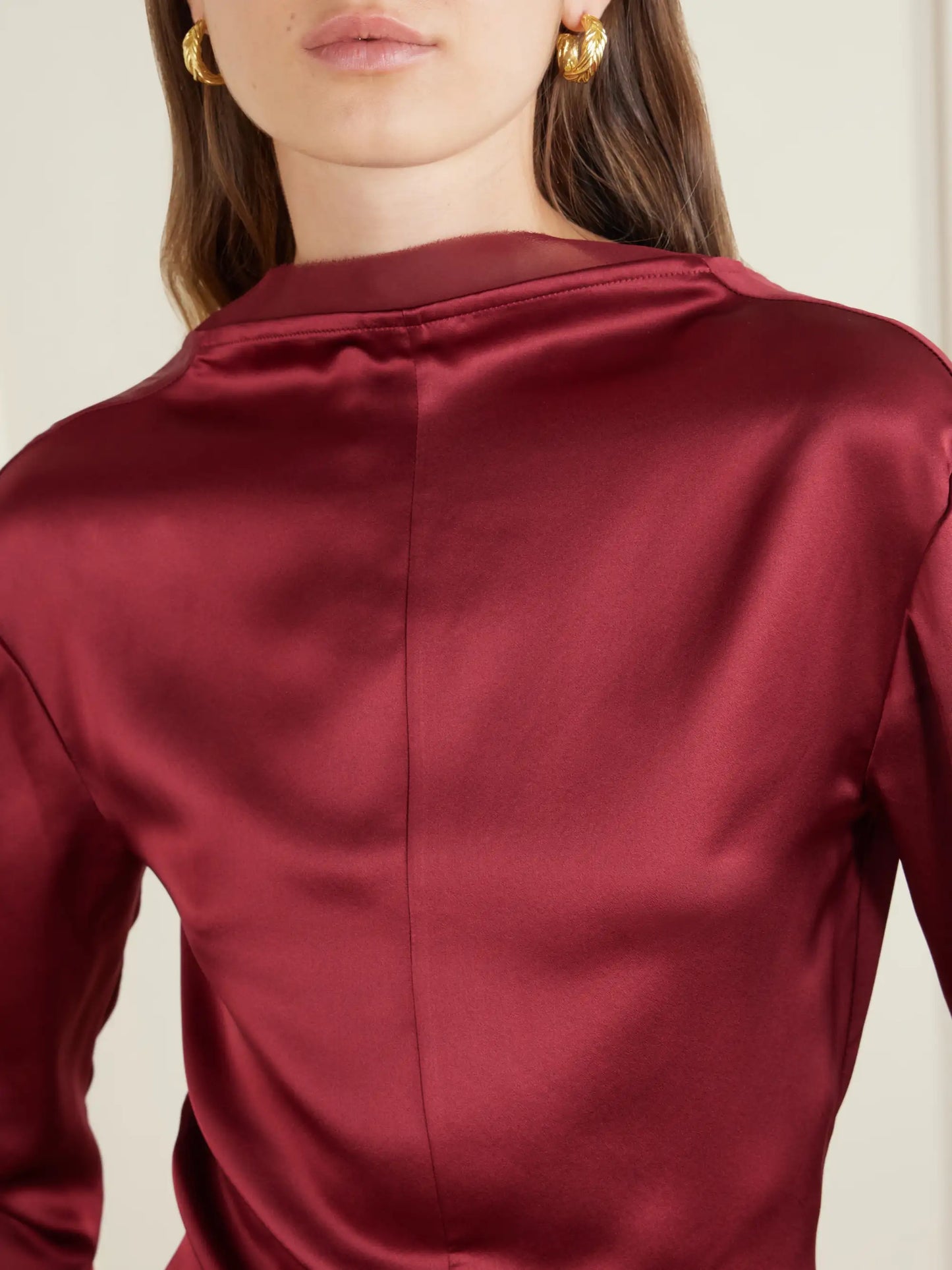 Beau Knotted Silk Blouse