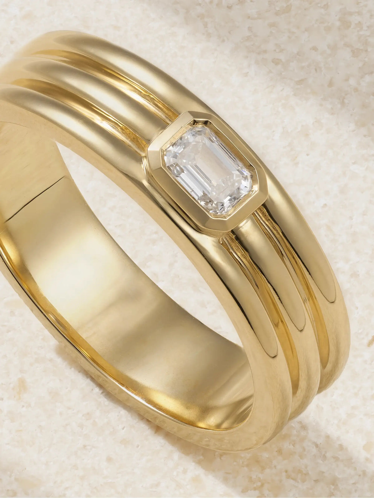 Trio Ridge 14-karat Gold Diamond Ring