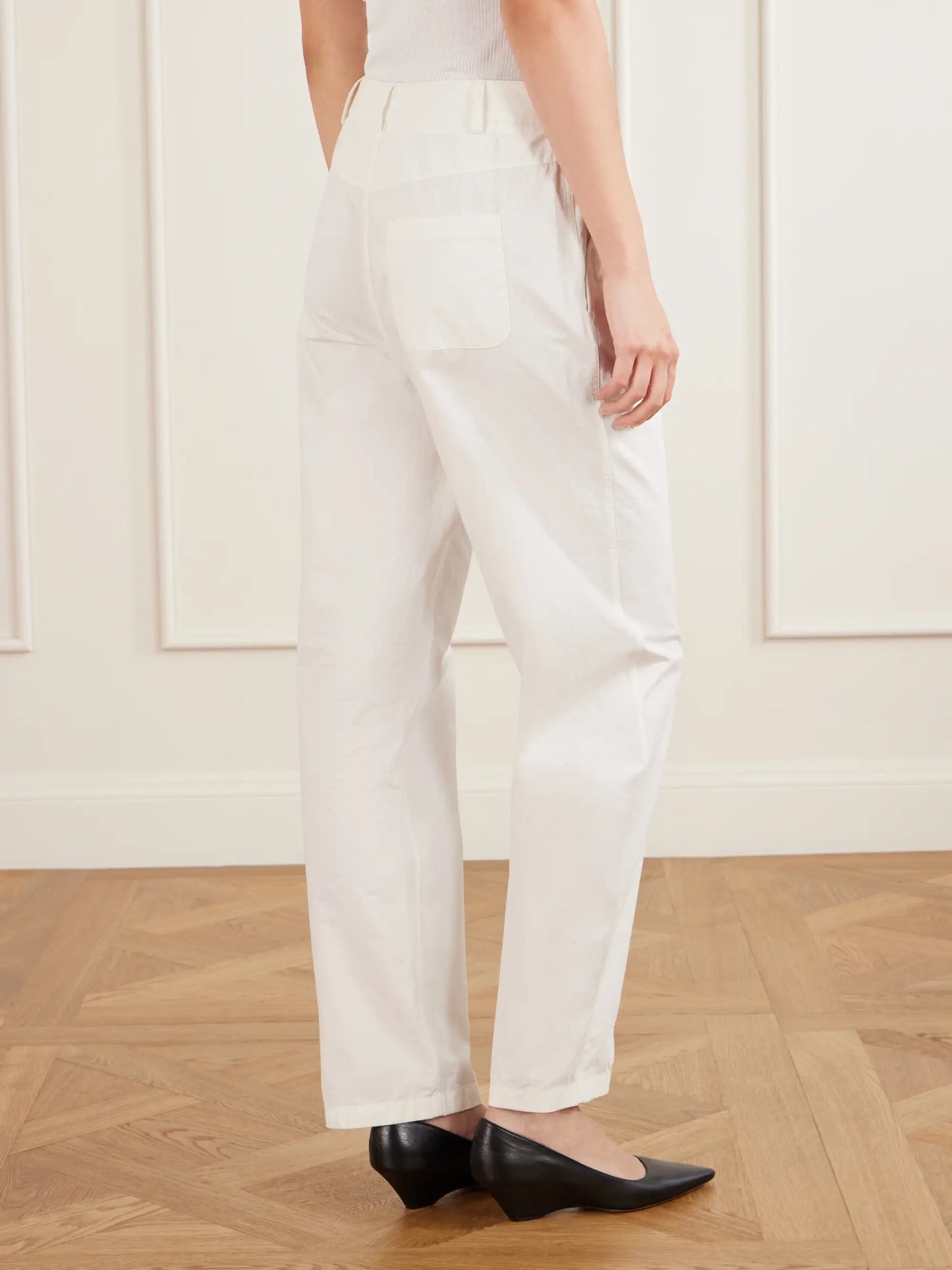 Fael Cotton-poplin Straight-leg Pants