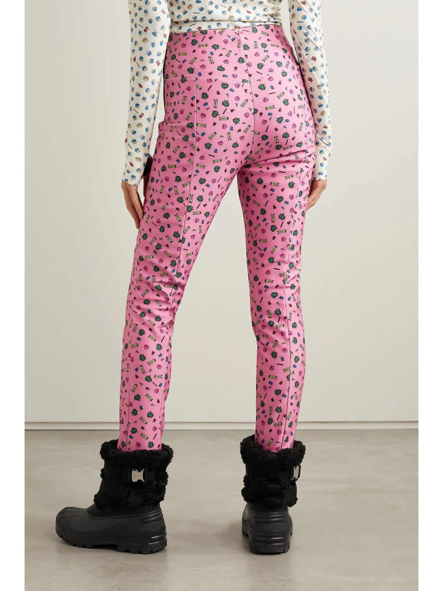 + 3 Moncler Grenoble Printed Stretch-jersey Stirrup Pants